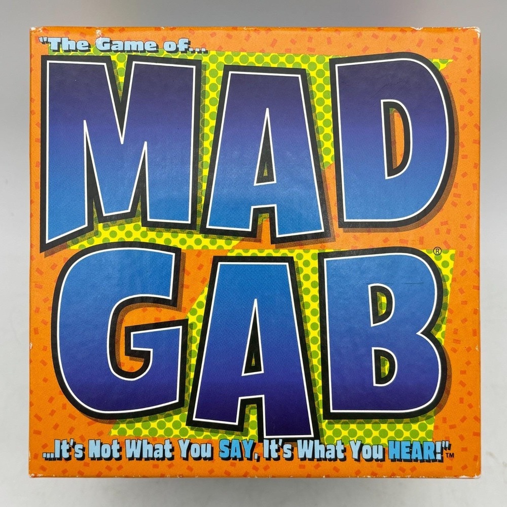 Mad Gab Game COMPLETE Mattel 2005 Party Game Words Humor